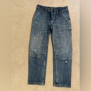 Pilcro Womens The Wanderer Jeans with Distressed Details